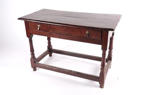 Lot 154 - An unusual late 17th-century burr elm and oak...