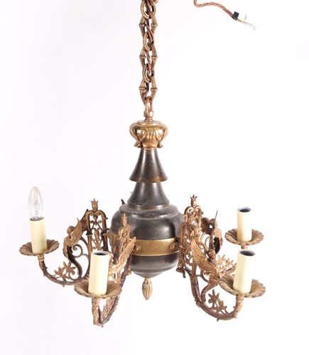 Lot 230 - A French Empire style iron and gilt bronze...