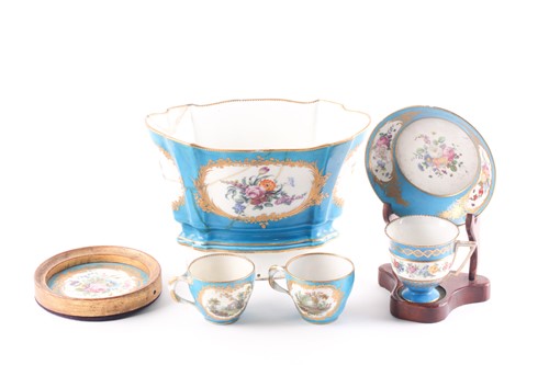 Lot 26 - A collection of 18th century and later Sevres...