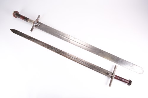 Lot 355 - A 19th century Sudanese Kaskara sword, with...