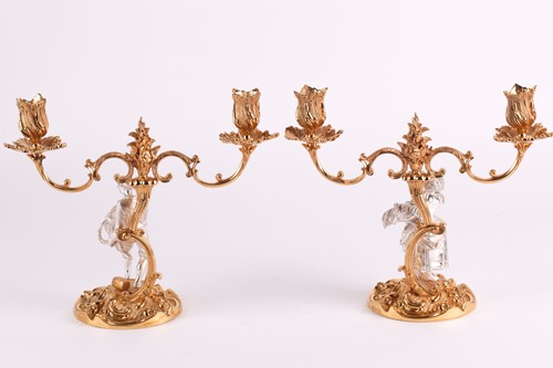 Lot 271 - A pair of 1960s heavy cast silver and silver...