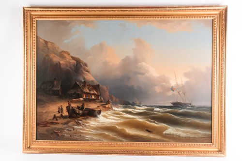 Lot 95 - Eduard Schmidt (1806-1862) German, a marine...