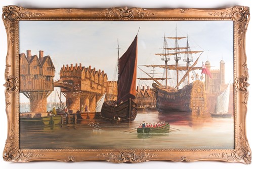 Lot 46 - Malcolm Gearing (1900-1979), a large maritime...