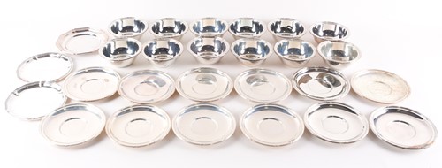 Lot 273 - A set of Zoal (800) silver circular finger...