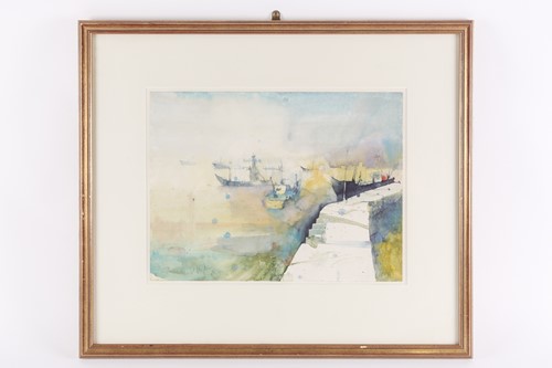 Lot 16 - Bernhard Vogel (b.1961), Harbour near Galway',...