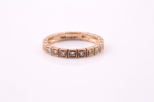 Lot 80 - Legnazzi. A half hoop diamond eternity ring,...