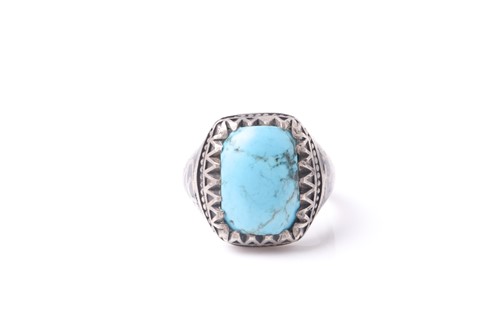 Lot 84 - An Eastern niello decorated (925) silver and...