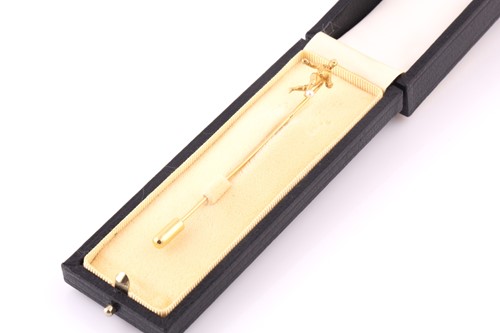 Lot 383 - A French novelty stick pin in the form of a...