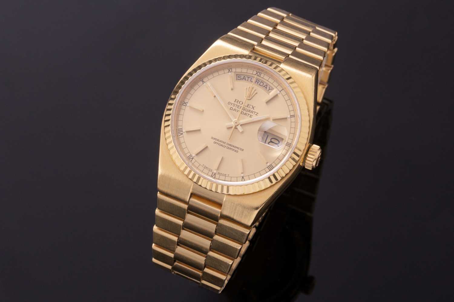 Lot 579 - A 1986 Rolex Oyster Quartz Day-Date ref....
