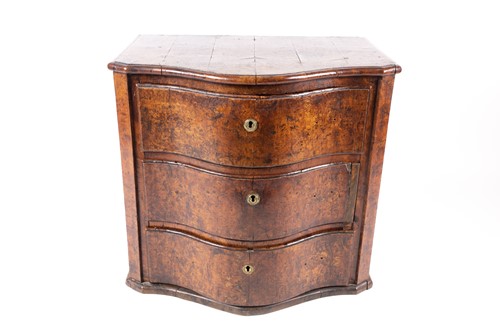 Lot 235 - An 18th-century German burr elm serpentine...
