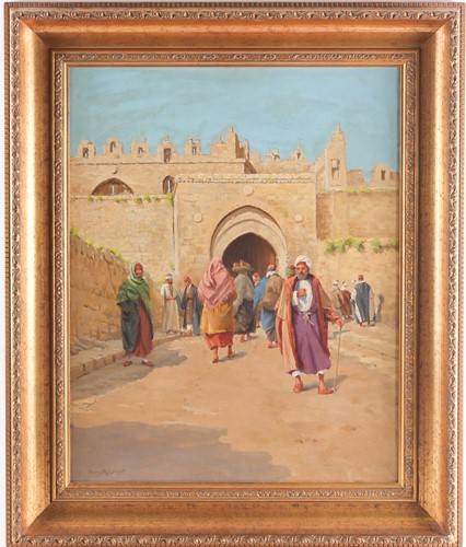 Lot 25 - Percy Robert Craft (1856-1934), figures before...