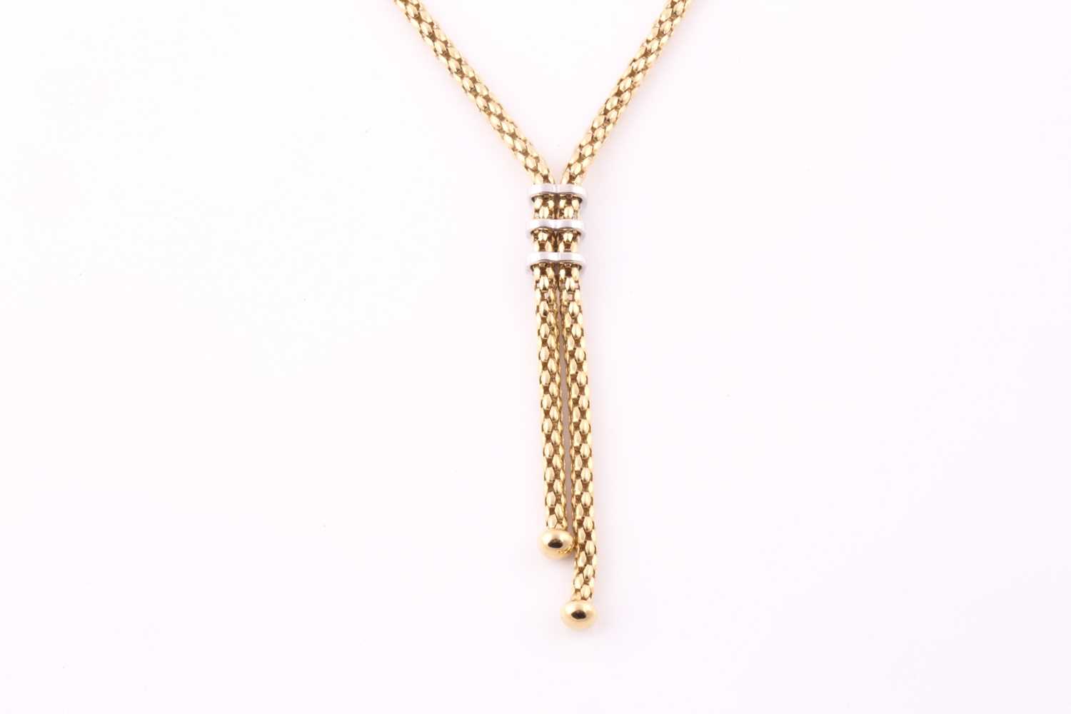 Lot 45 - Fope, Italy. An 18ct yellow gold necklace, of...