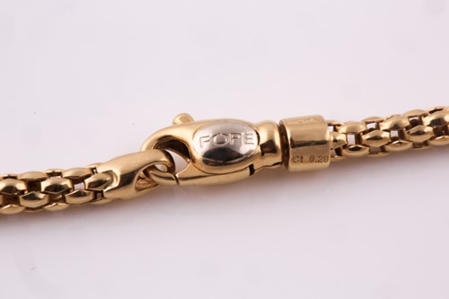 Lot 45 - Fope, Italy. An 18ct yellow gold necklace, of...