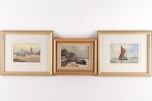 Lot 7 - Denis Pannett (b.1939), 'Gret Day, Rotherhithe'...