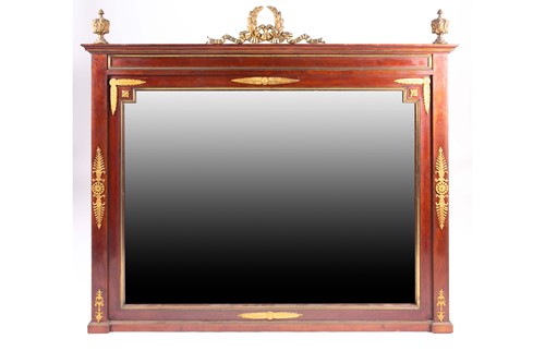 Lot 243 - A French Empire style gilt metal mounted wall...