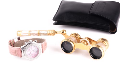 Lot 238 - A Technomarine ladies wristwatch, with pink...