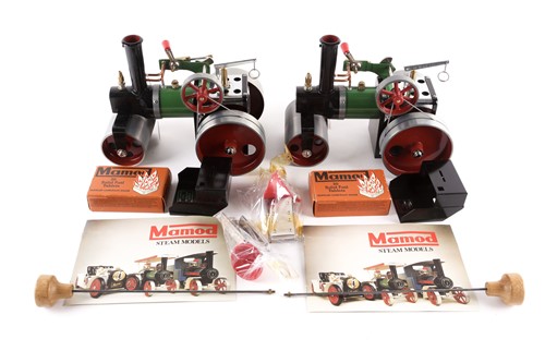 Lot 312 - A boxed Mamod live steam roller (SR1A) steam...