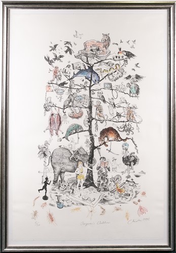 Lot 51 - Chris Orr (b.1943), ‘Jaguar’s Children’, 1996,...