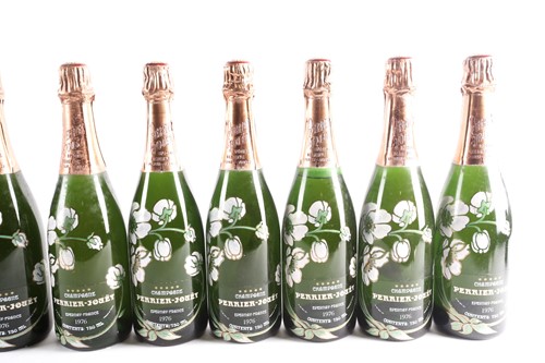 Lot 287 - Twelve bottles of 1976 Perrier-Jouet Champagne,...