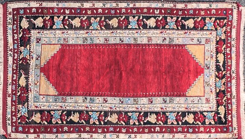 Lot 139 - An early 20th-century crimson red ground...