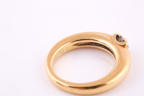 Lot 625 - A diamond single-stone ring by Cartier The...