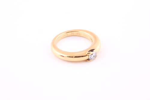 Lot 625 - A diamond single-stone ring by Cartier The...