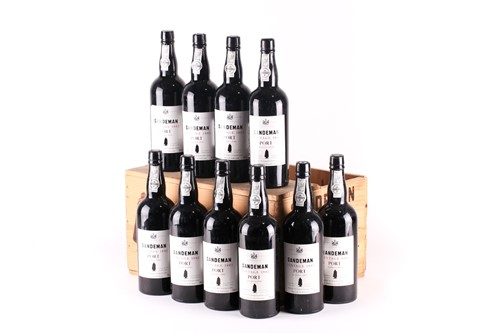 Lot 274 - Ten bottles of Sandeman Vintage Port, 1982, in...