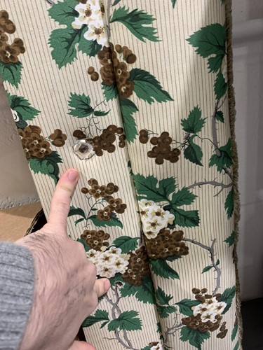 Lot 10 - A pair of floral chintz upholstered serpentine...