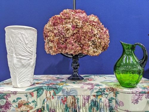 Lot 122 - A large contemporary Venetian style blue...