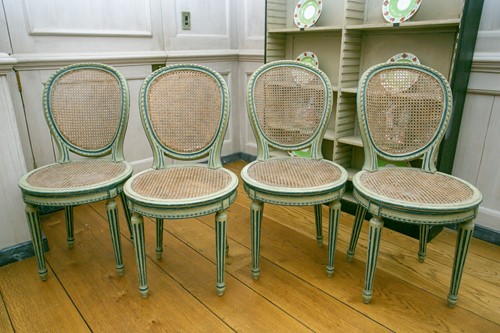 Lot 49 - A set of four Louis XVI style, 19th century...