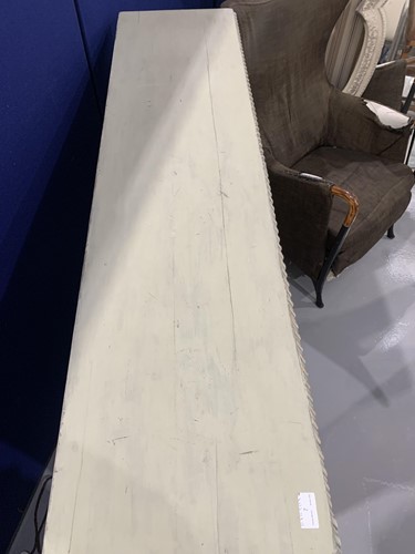 Lot 7 - A Chinese Chippendale style painted and...