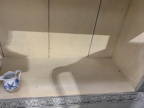 Lot 7 - A Chinese Chippendale style painted and...