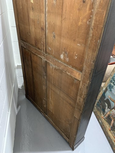 Lot 8 - A pair of estate style ebonised and distressed...