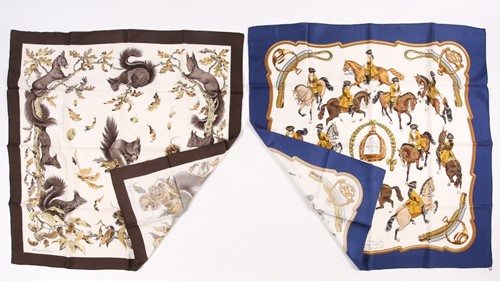 Lot 317 - Hermes. A silk scarf. Reprise, designed by...