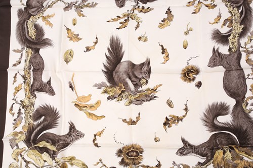 Lot 317 - Hermes. A silk scarf. Reprise, designed by...
