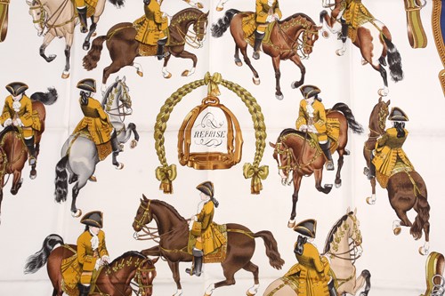 Lot 317 - Hermes. A silk scarf. Reprise, designed by...