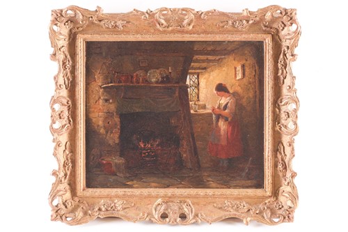 Lot 23 - 19th century English school, a girl in an...