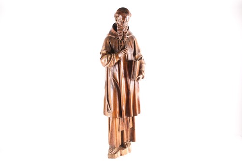 Lot 206 - A large 18th-century Continental carved...