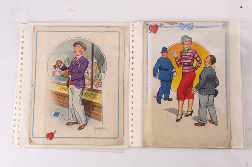 Lot 251 - Donald McGill (1865-1962), two original...