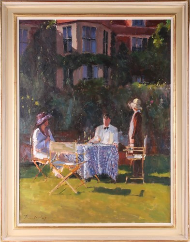 Lot 10 - Bruce Yardley (b.1962), 'Chequered Tablecloth,...