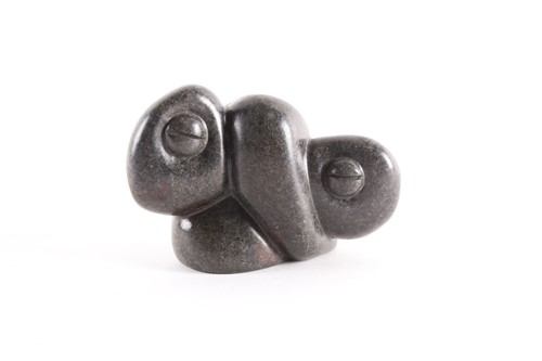 Lot 230 - Fanizani Akuda, Zimbabwe, a carved serpentine...