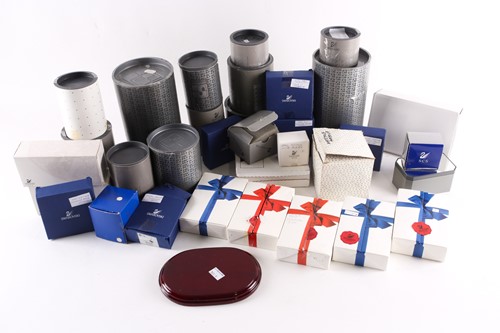 Lot 312 - A large collection of boxed Swarovski crystal...