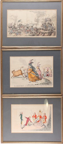Lot 64 - After James Gillray (British, 1756-1815) a...