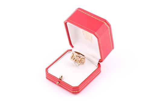 Lot 232 - A Cartier 'Elephant' ring, the wide band...