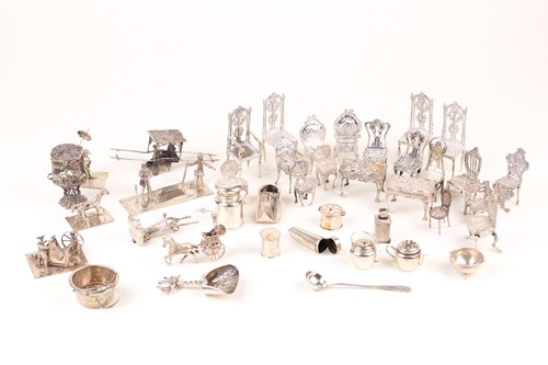 Lot 376 - A collection of forty mostly Dutch miniature...