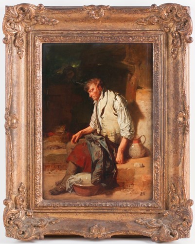 Lot 18 - John Ritchie (1828-1905), 'The Sleeping Livery...