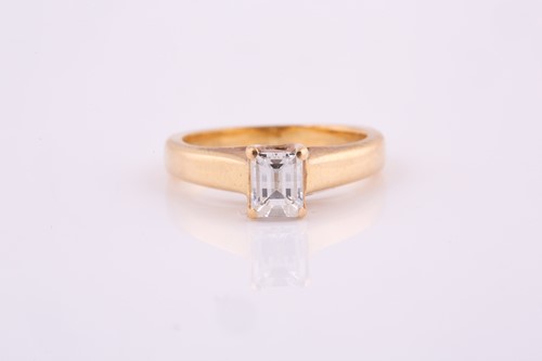 Lot 11 - A 'Millennium' cut diamond ring, the...