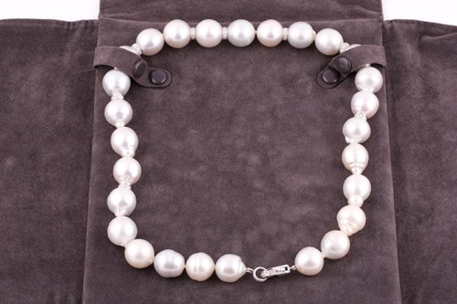 Lot 95 - A string of South Sea pearls graduating from...