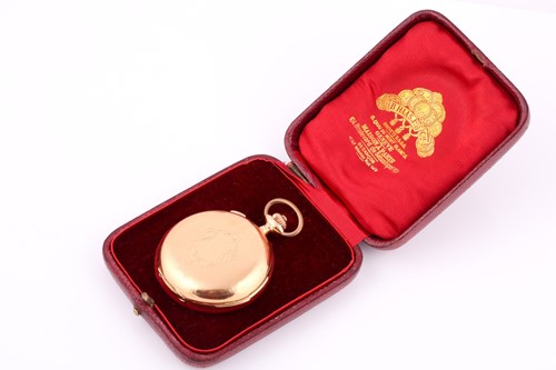 Lot 401 - An 18ct gold cased minute repeater chronograph...
