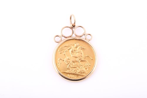Lot 301 - A Queen Victoria jubilee 1887 £2 'double'...